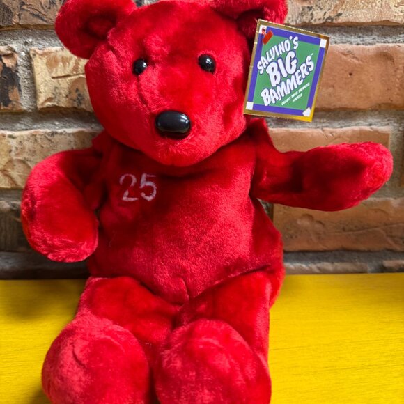 Vintage Salvino's Big Bammers Mark McGwire MLB Baseball Beanie Babies Plush NWT - Picture 2 of 6